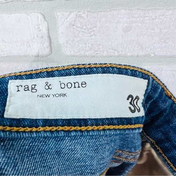 rag & bone Dre Slim Boyfriend Jeans in Mission City Wash Size 30 - Picture 11 of 11